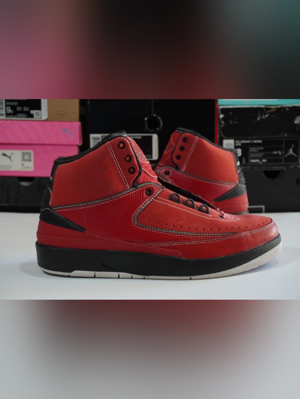 sz 8.5 jordan 2 qf candy red 2010